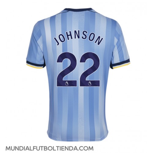 Camiseta Tottenham Hotspur Brennan Johnson #22 Segunda Equipación Replica 2024-25 mangas cortas